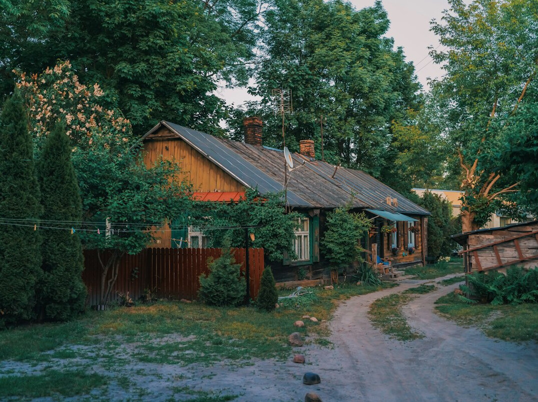 old polish village houses