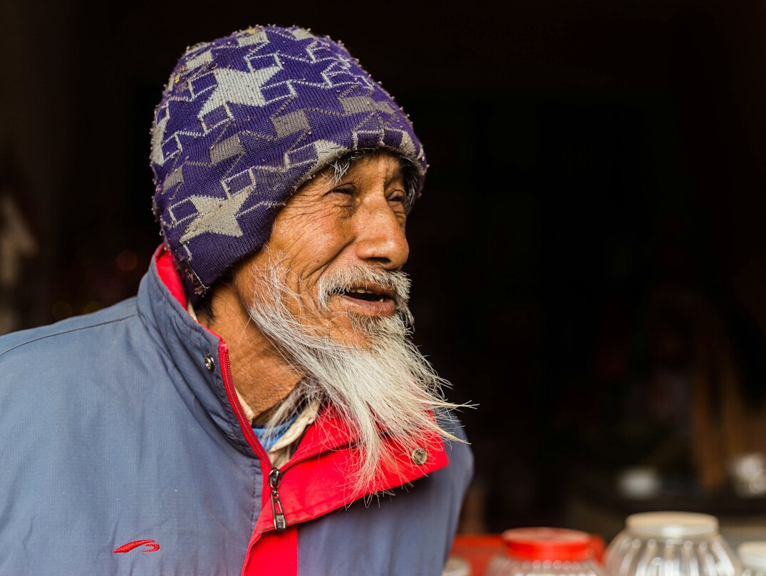 street portrait of local resident