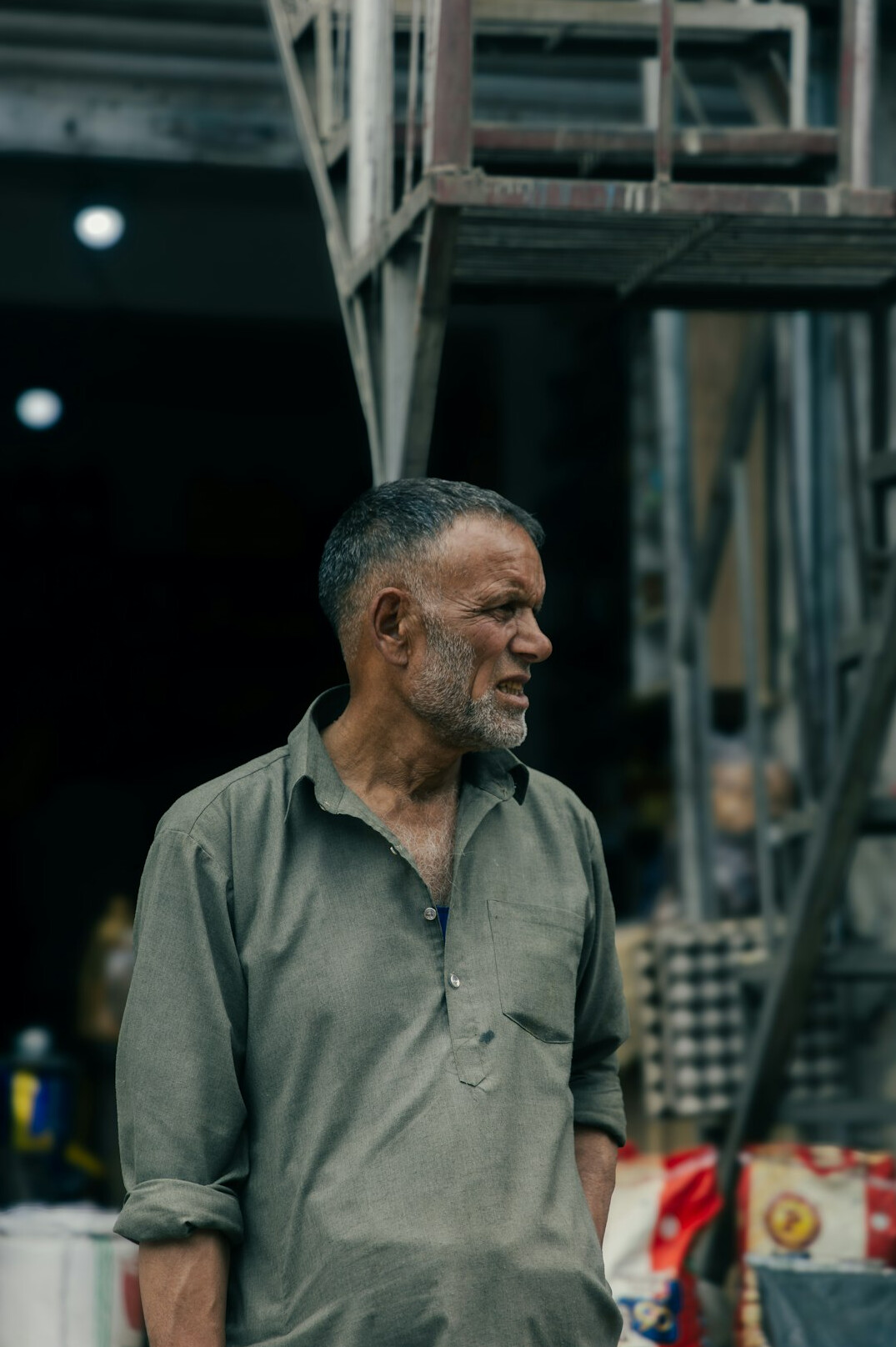 factory worker portrait