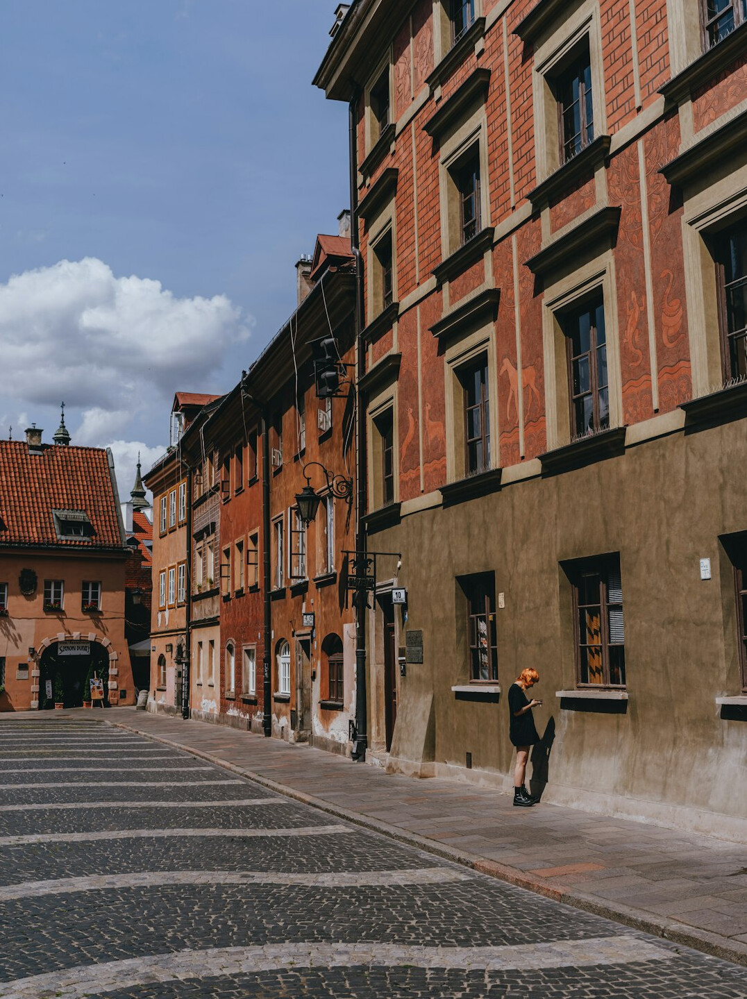 elderly man telling story in poland